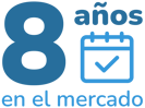 8 años en el mercado 8 años en el mercado
