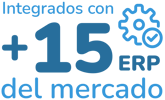 Integrable con más de 15 ERP