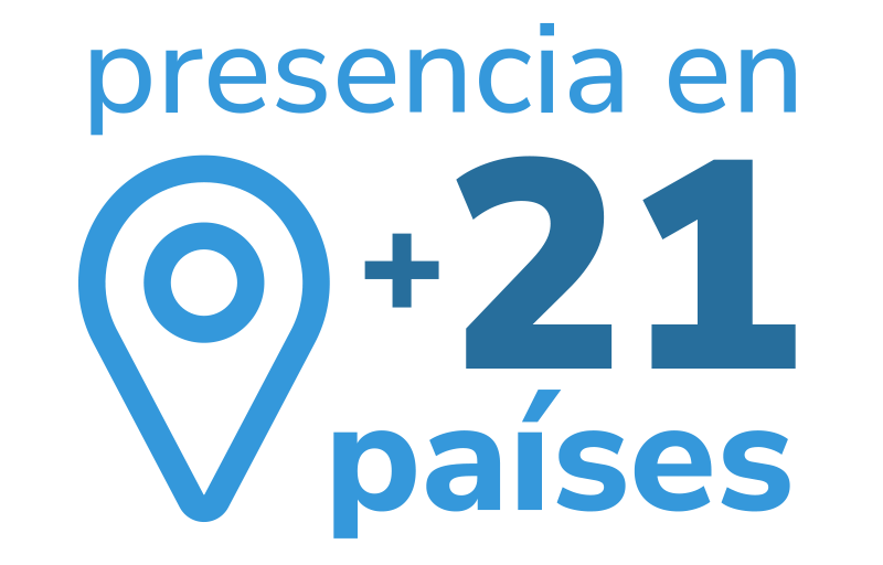 presencia en más de 21 países