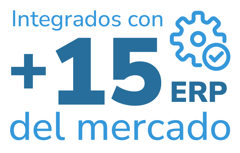 integrados a más de 15 ERP